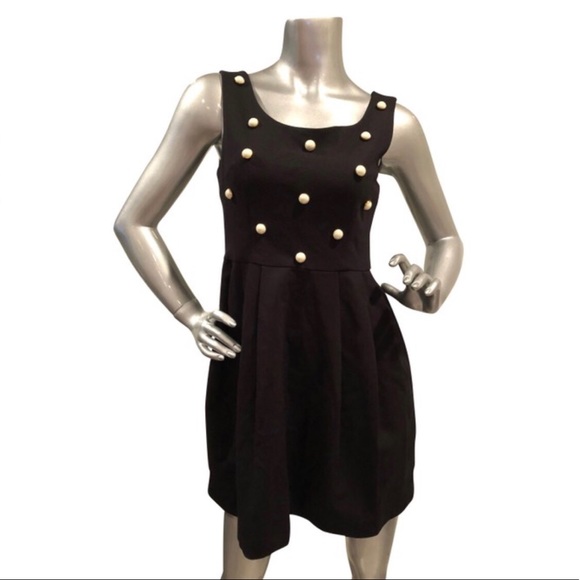 Betsey Johnson ‘Pearl studded’ little black dress - Picture 1 of 6